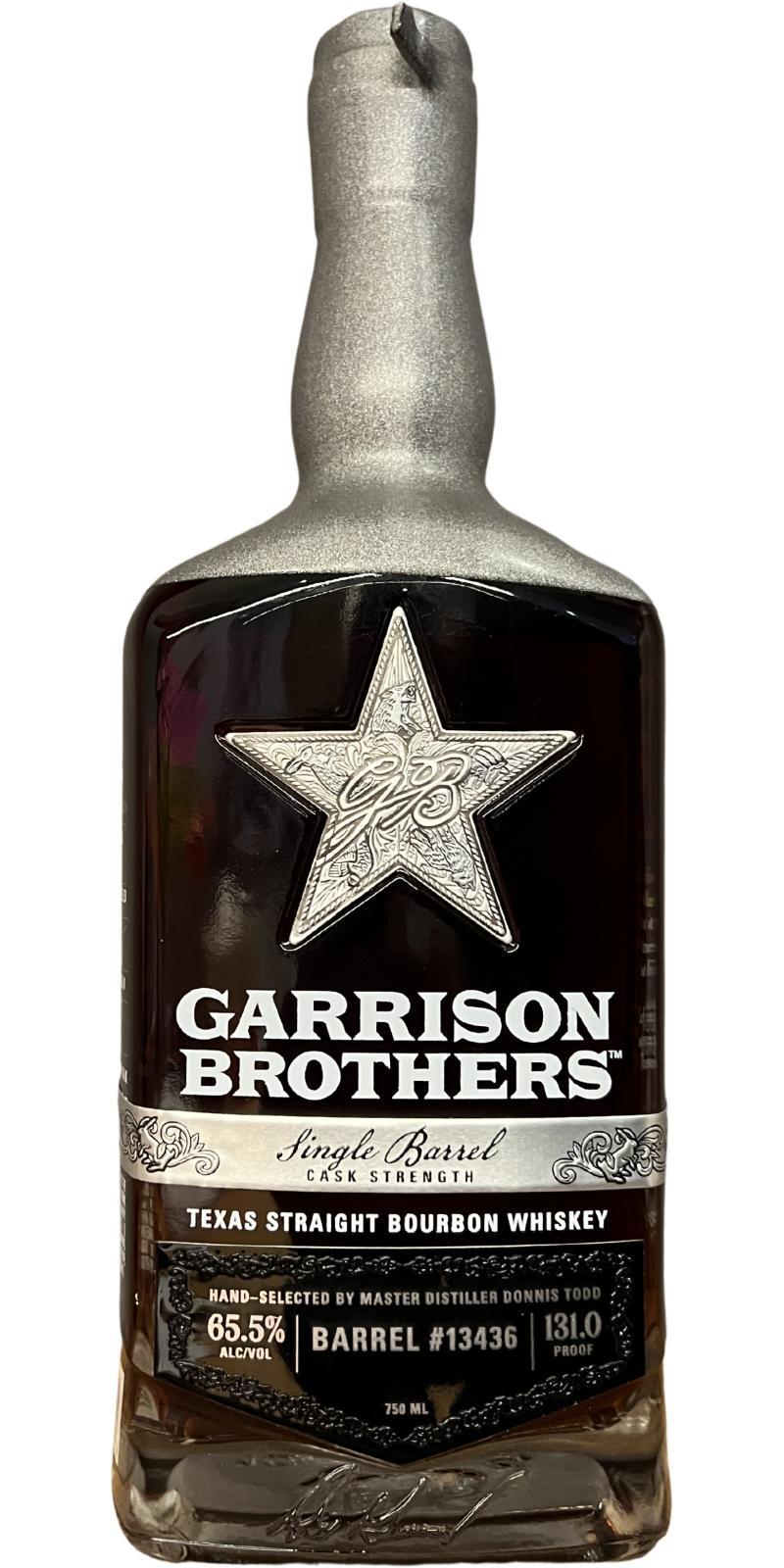 Garrison Brothers 2018  Single Barrel Cask Strength