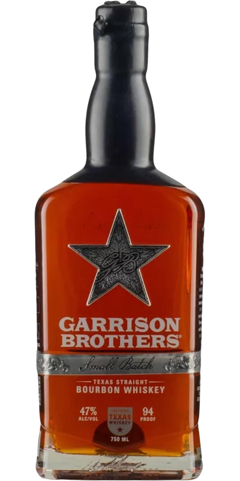 Garrison Brothers Texas Straight Bourbon Whiskey  Small Batch