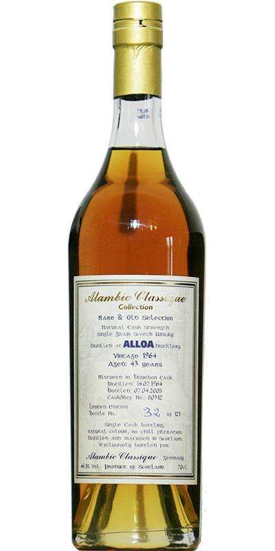 North of Scotland 1964 AC Rare & Old Selection - Alloa