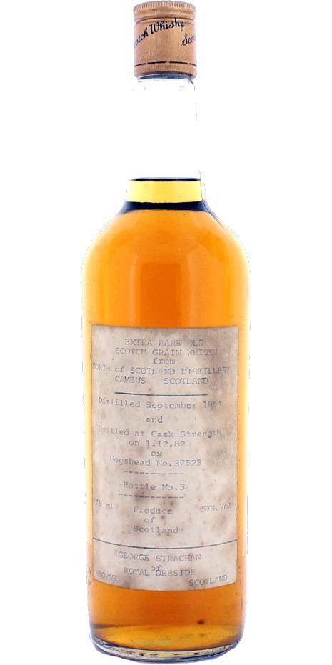 North of Scotland 1964 GSL Extra Rare Old Scotch Grain Whisky