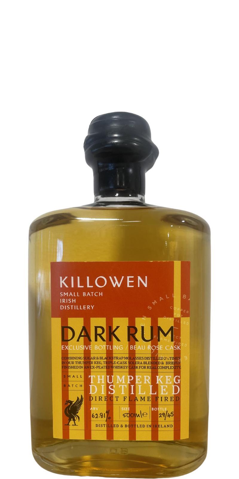 Killowen Dark Rum Beau Rose Cask