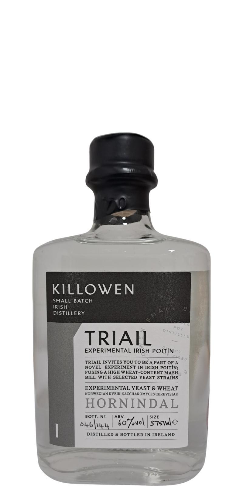 Killowen Triail Hornindal  Experimental Irish Poitín