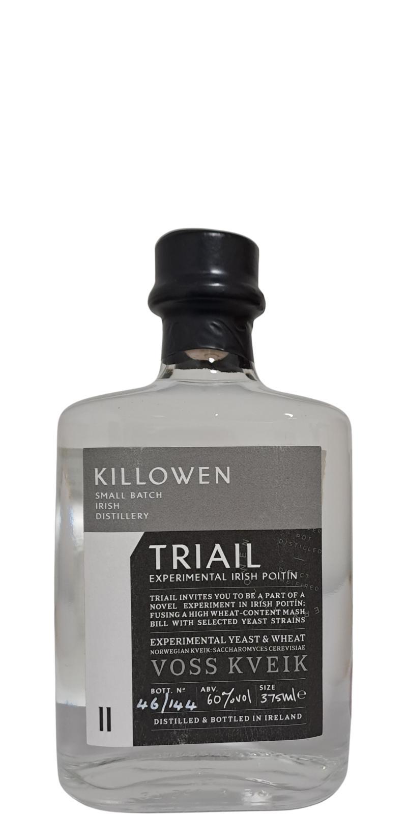 Killowen Triail Voss Kveik  Experimental Irish Poitín