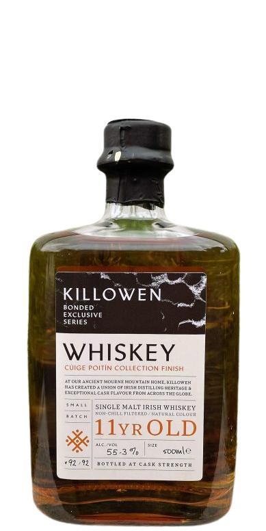 Killowen Whiskey CÚIGE POITÍN Collection Finish  Bonded Exclusive Series