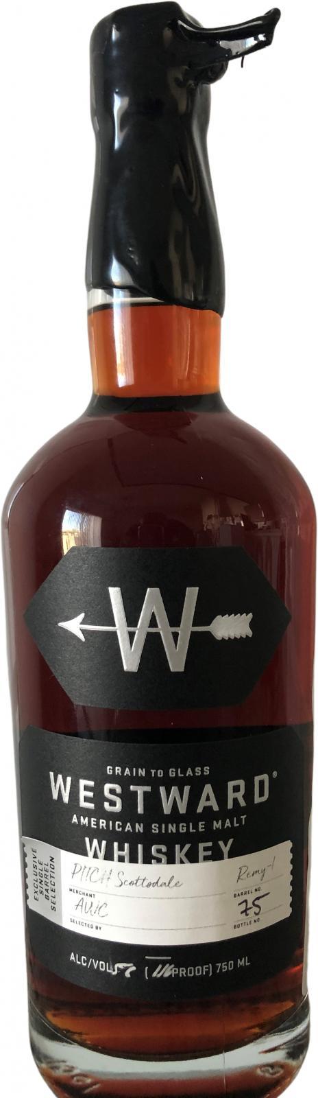 Westward American Single Malt Whiskey  Single Barrel Selection