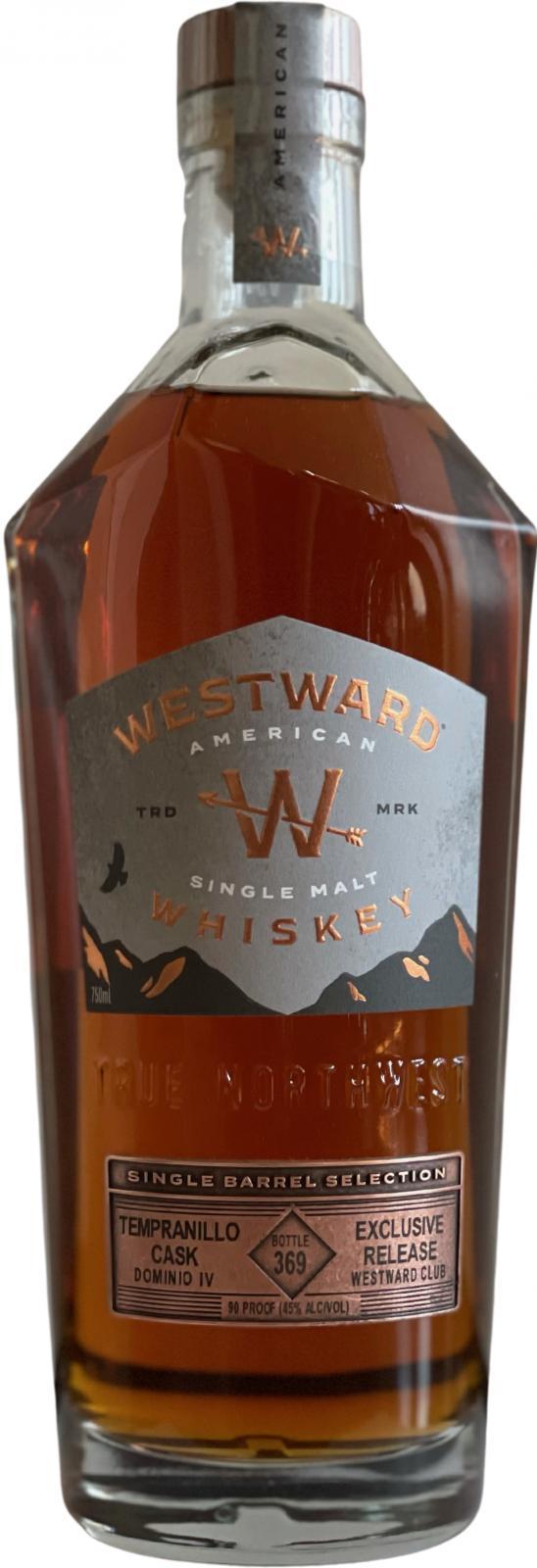 Westward Tempranillo Cask  Single Barrel Selection