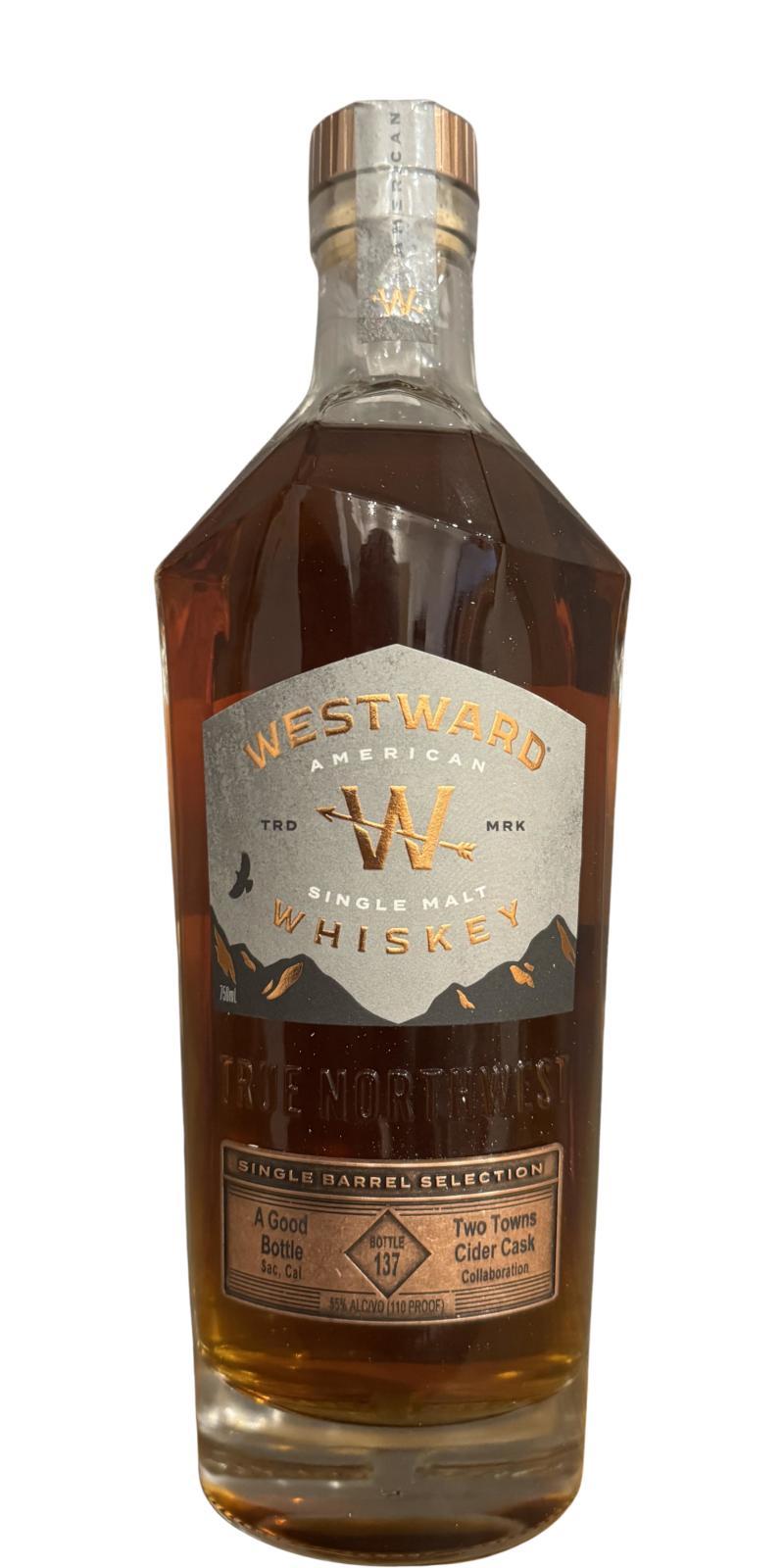 Westward Two Towns Cider Cask Collaboration  Single Barrel Selection