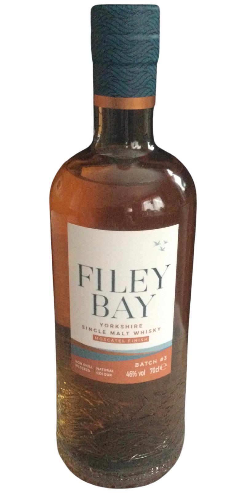Filey Bay Yorkshire Single Malt Whisky   Moscatel Finish