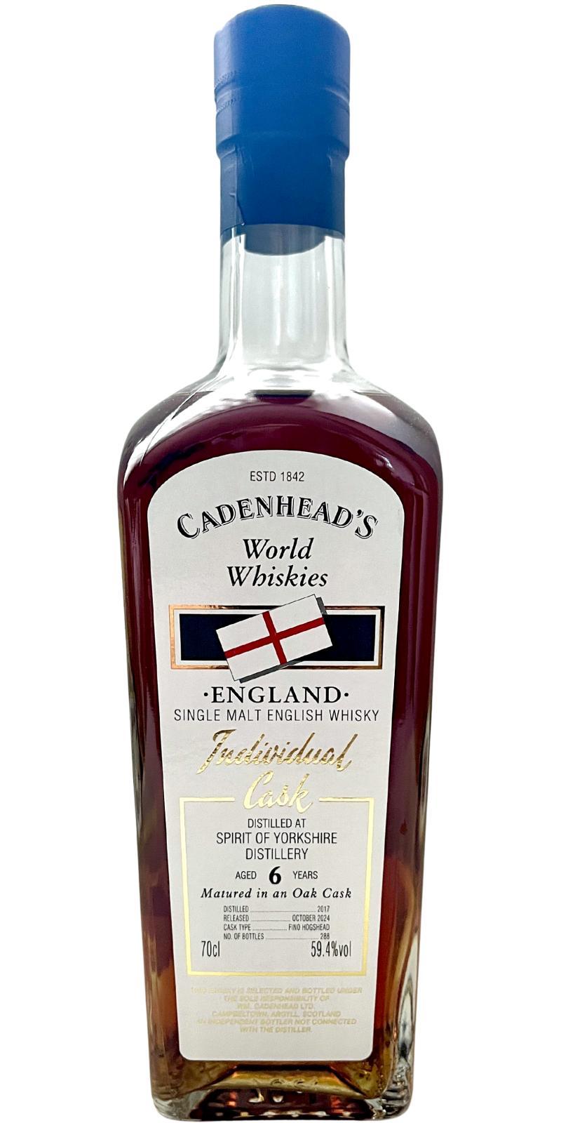 Spirit of Yorkshire Distillery 2017 CA  Authentic Collection