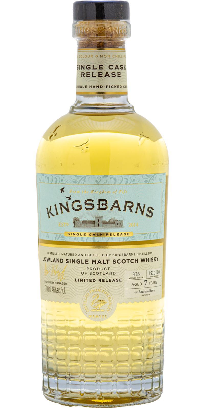 Kingsbarns 07-year-old  Single Cask Release - Limited Release