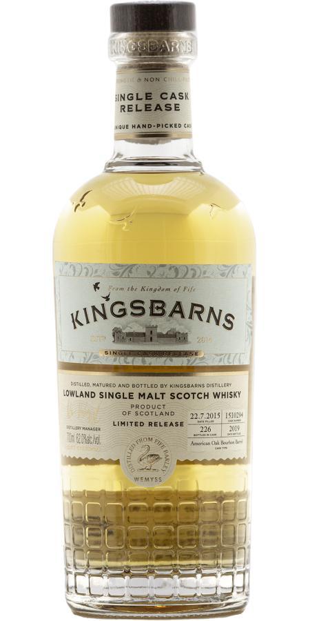 Kingsbarns 2015  Single Cask Release