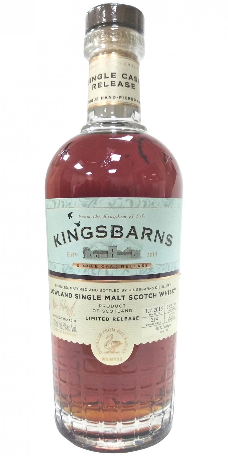 Kingsbarns 2015  Single Cask Release