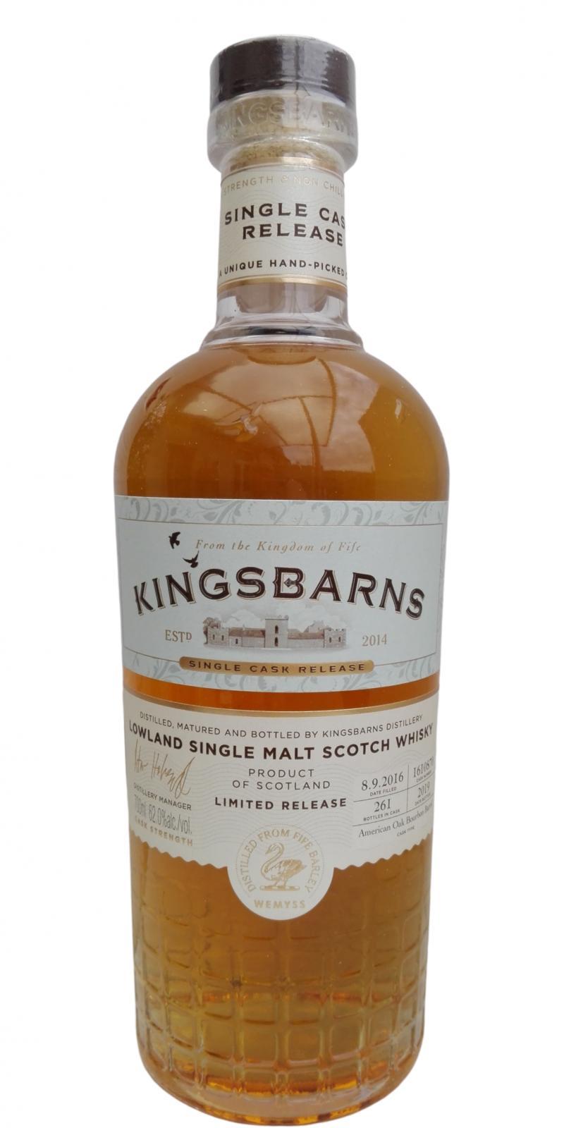 Kingsbarns 2016  Single Cask Release