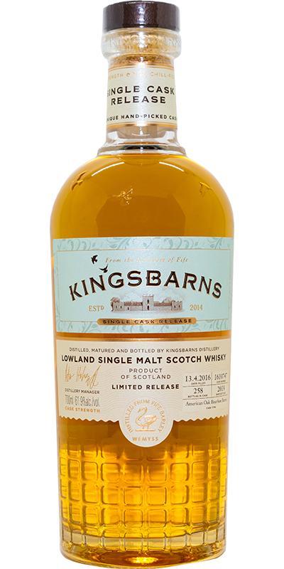 Kingsbarns 2016  Single Cask Release