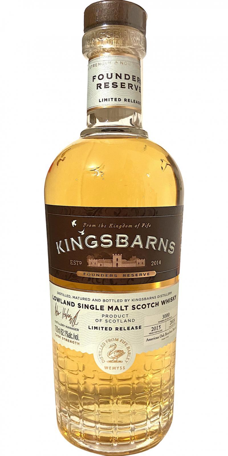 Kingsbarns Founders' Reserve 2018  Limited Release