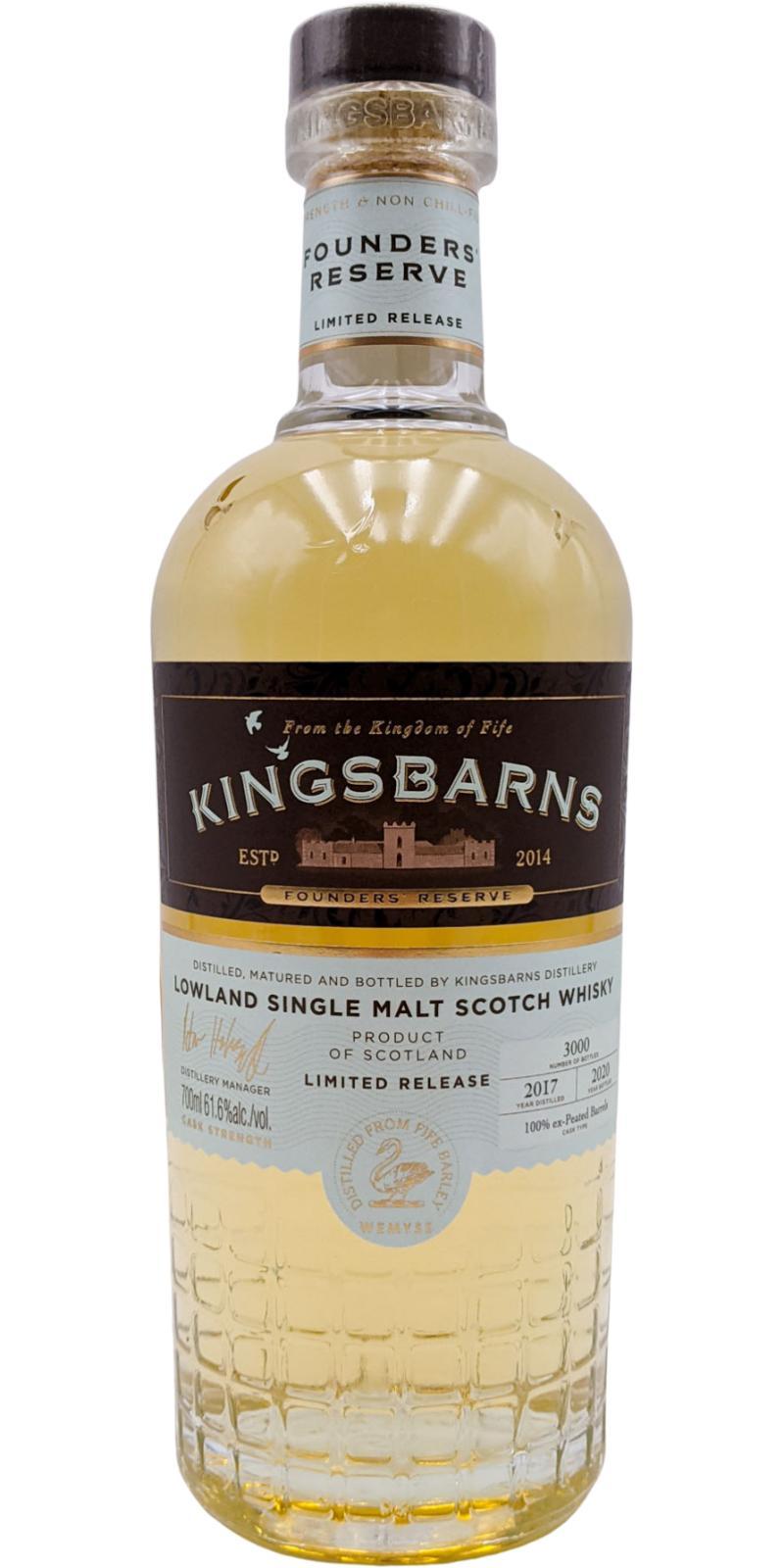 Kingsbarns Founders' Reserve 2020  Limited Release