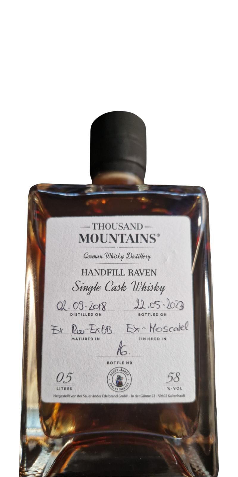 Thousand Mountains 2018  Handfill Raven