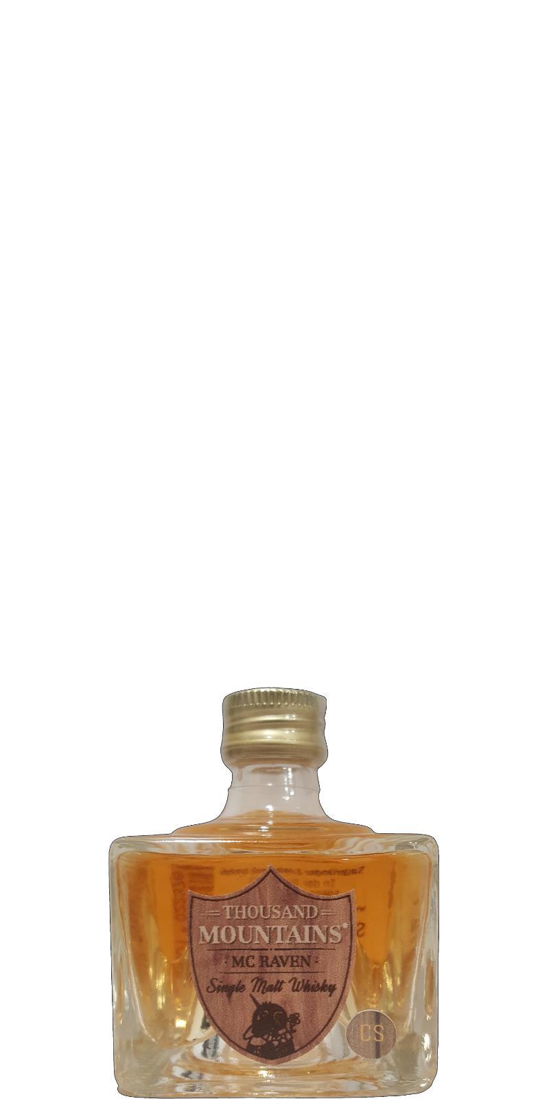 Thousand Mountains Single Malt Whisky   Mc Raven Cask Strength