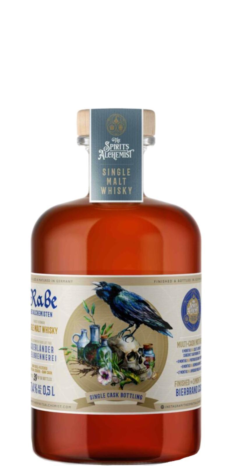 Single Malt Whisky Der Rabe des Alchemisten TSA  Single Cask Bottling