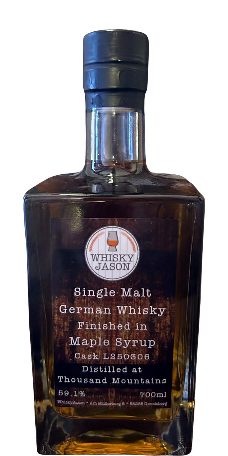 Thousand Mountains Single Malt German Whisky WhJs