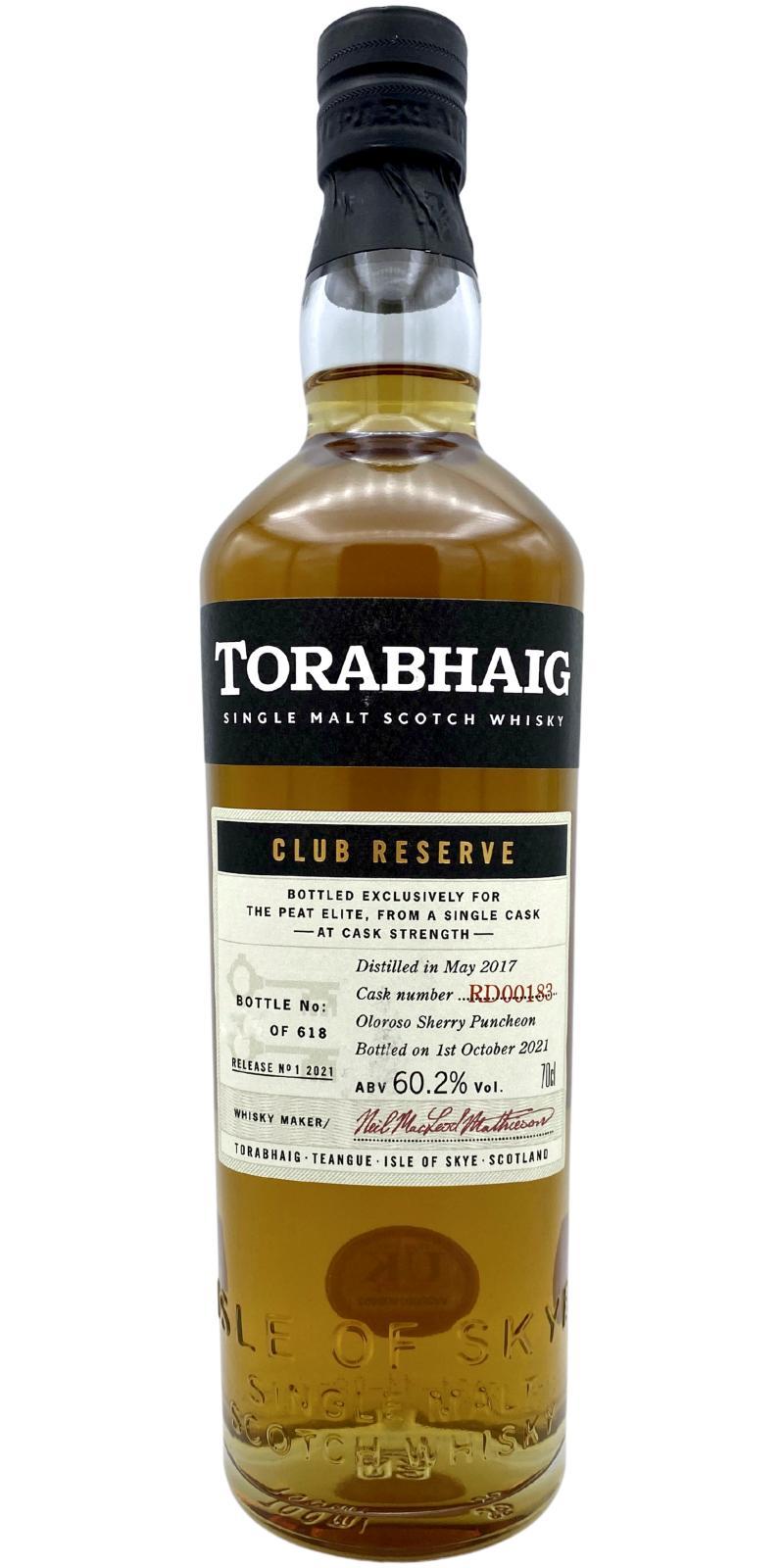 Torabhaig 2017  Club Reserve - Release No.1