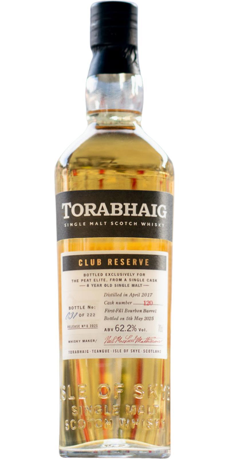 Torabhaig 2017  Club Reserve - Release No.8