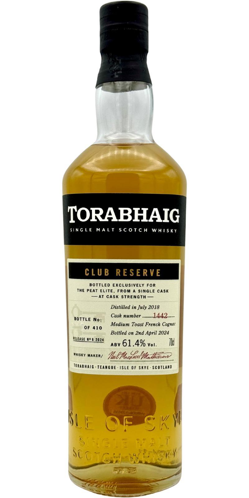 Torabhaig 2018  Club Reserve - Release No.6