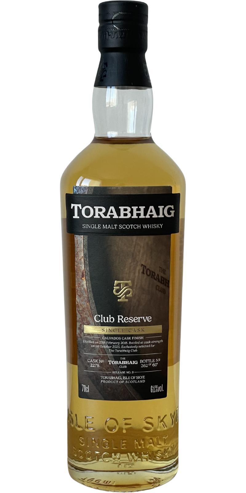 Torabhaig 2018  Club Reserve - Release No.9