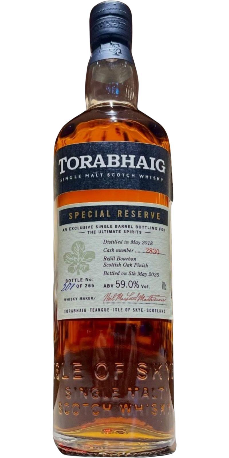 Torabhaig 2018  Special Reserve