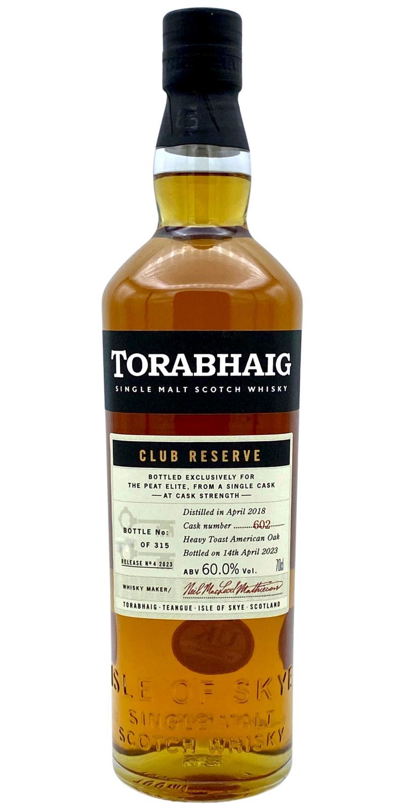 Torabhaig 2018  Club Reserve - Release No.4