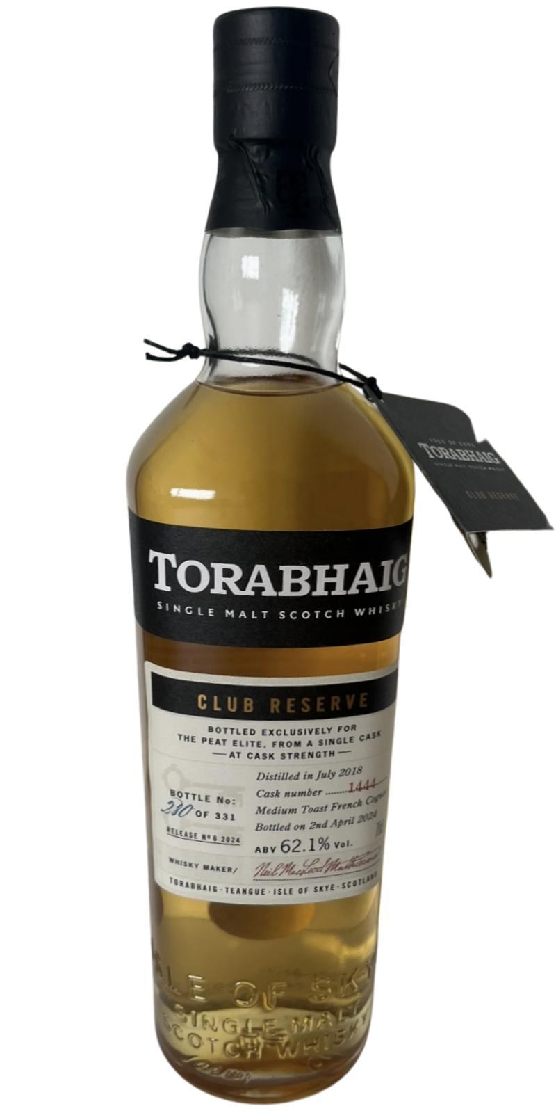 Torabhaig 2018  Club Reserve - Release No.6