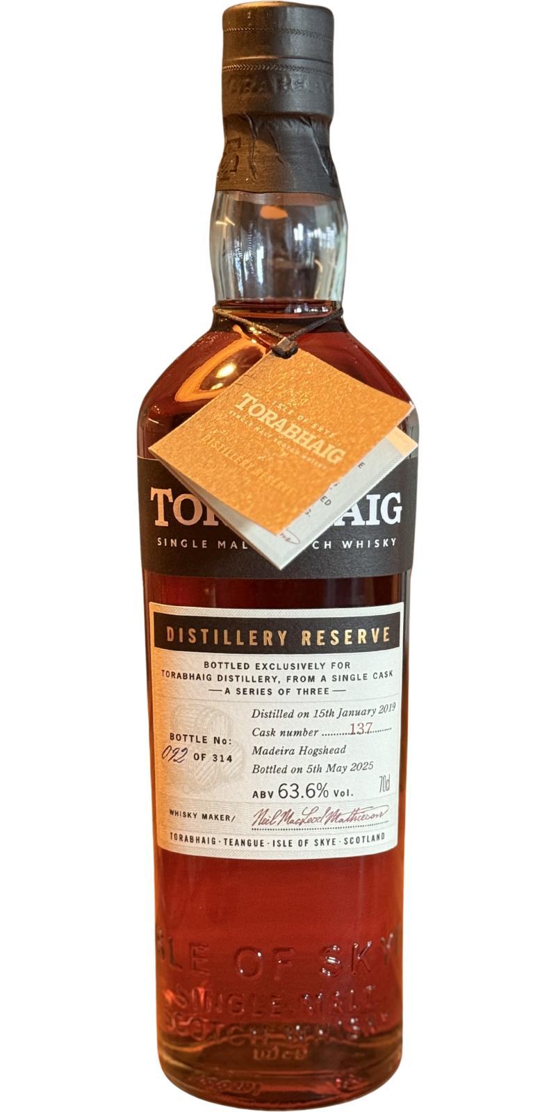 Torabhaig 2019  Distillery Reserve - A Series Of Three