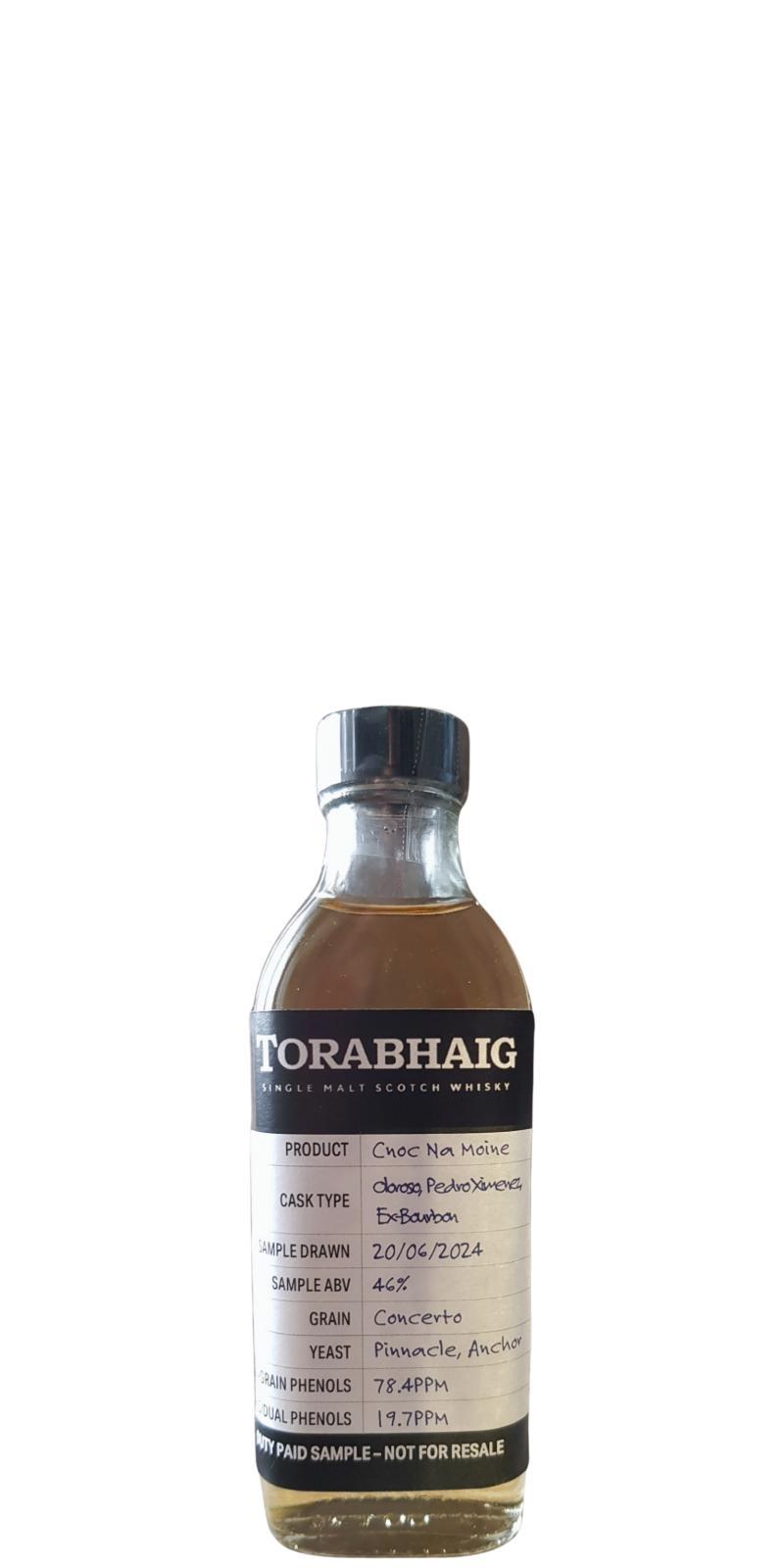 Torabhaig Cnoc Na Moine  Duty Paid Sample - Not For Retail Sale