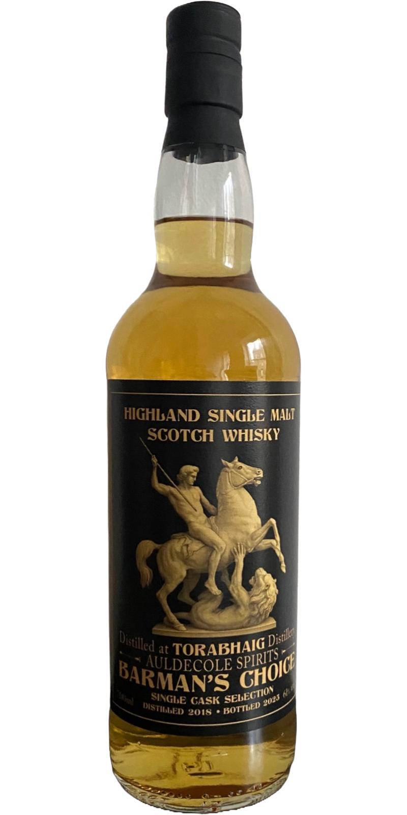 Torabhaig 2018 AuSp  Barman's Choice Single Cask Selection