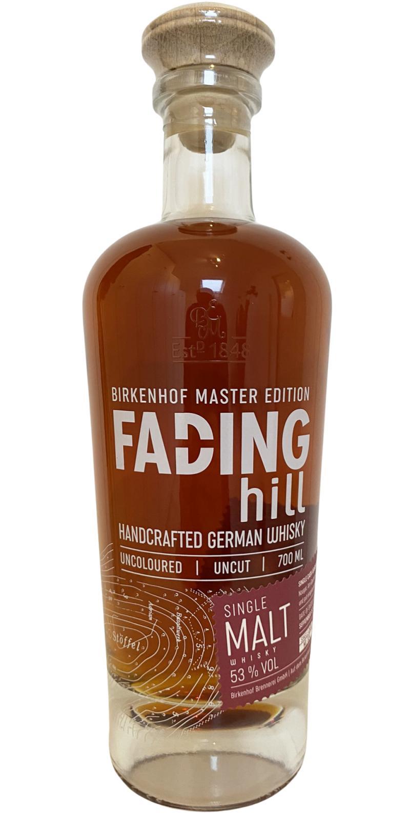 Fading Hill 2016 Single Cask Warehouse Selection