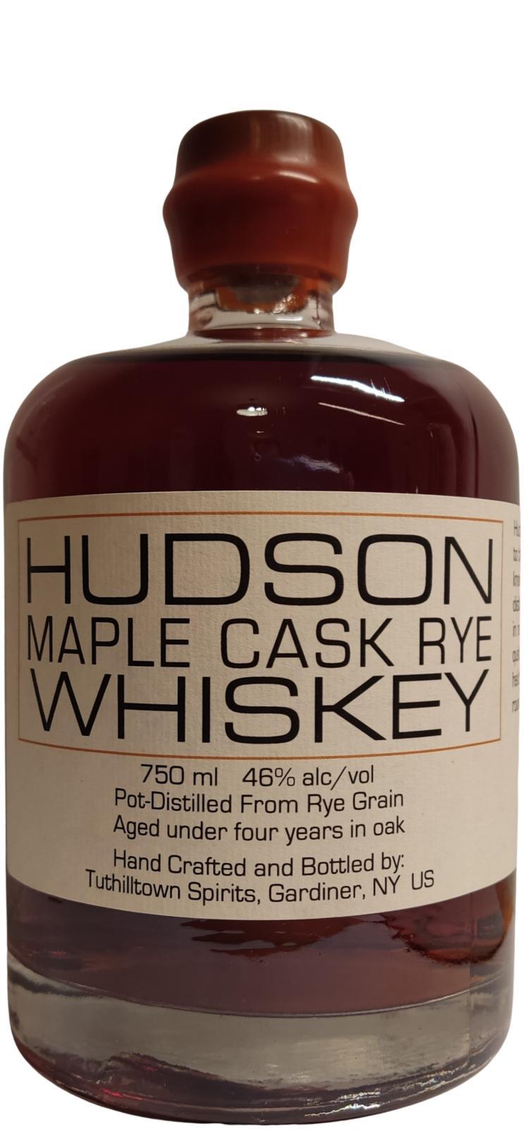 Hudson Maple Cask Rye Whiskey