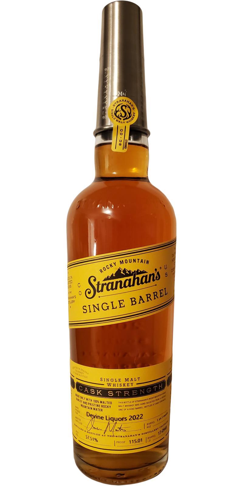 Stranahan's 2017  Single Barrel