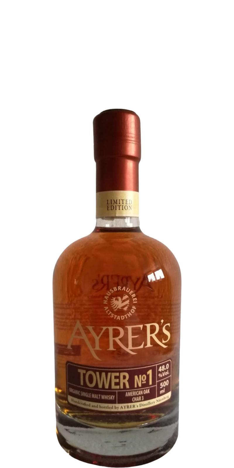 Ayrer's Tower No 1  Organic Single Malt Whisky