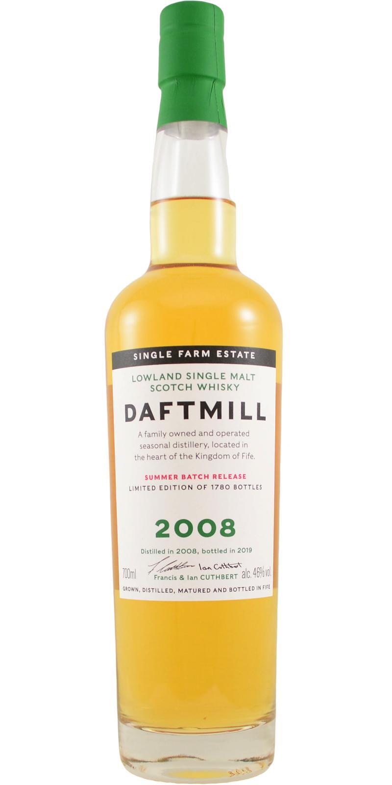 Daftmill 2008  Summer Batch Release