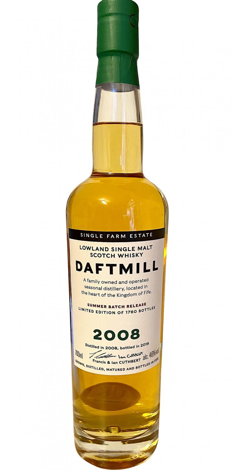Daftmill 2008  Summer Batch Release (UK)
