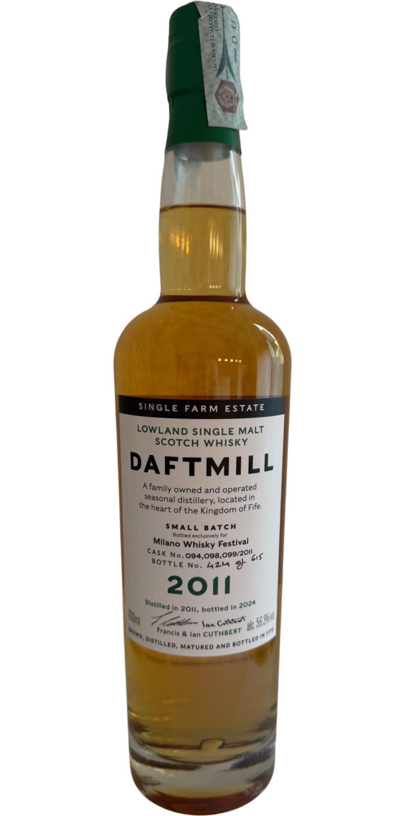 Daftmill 2011  Small Batch