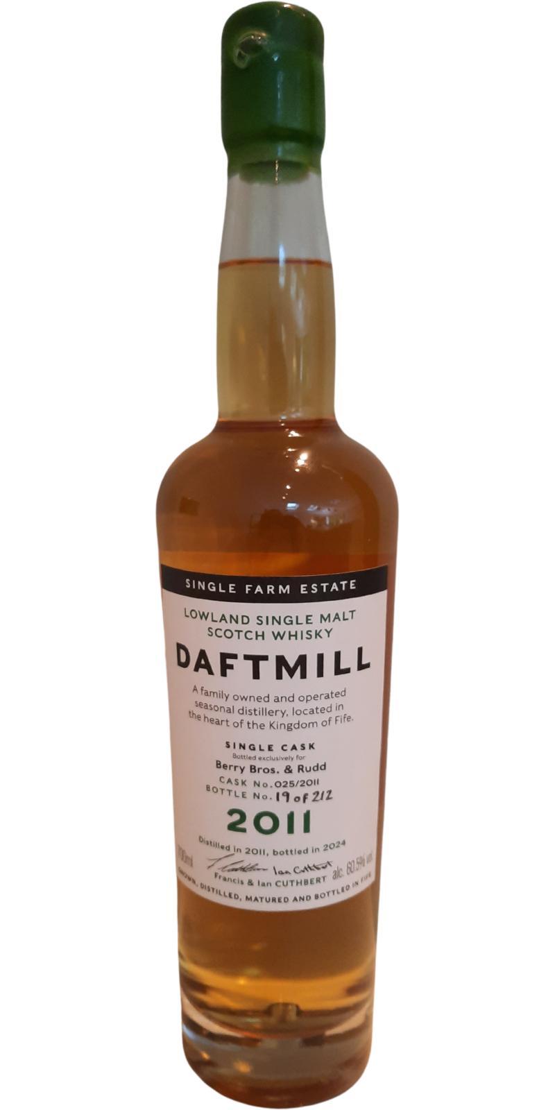 Daftmill 2011  Single cask