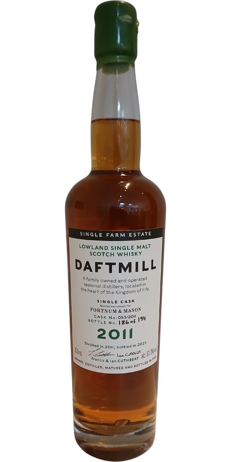 Daftmill 2011  Single Cask