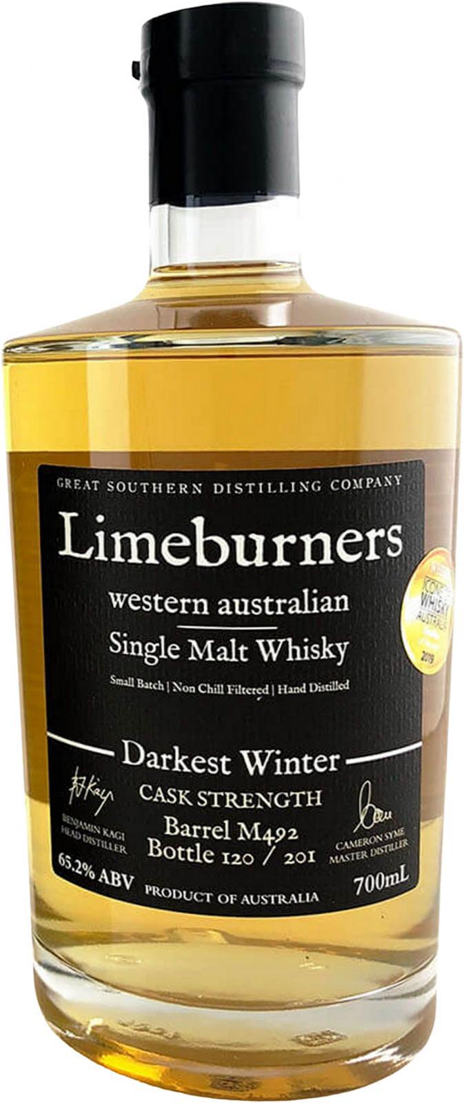 Limeburners Darkest Winter  Cask Strength