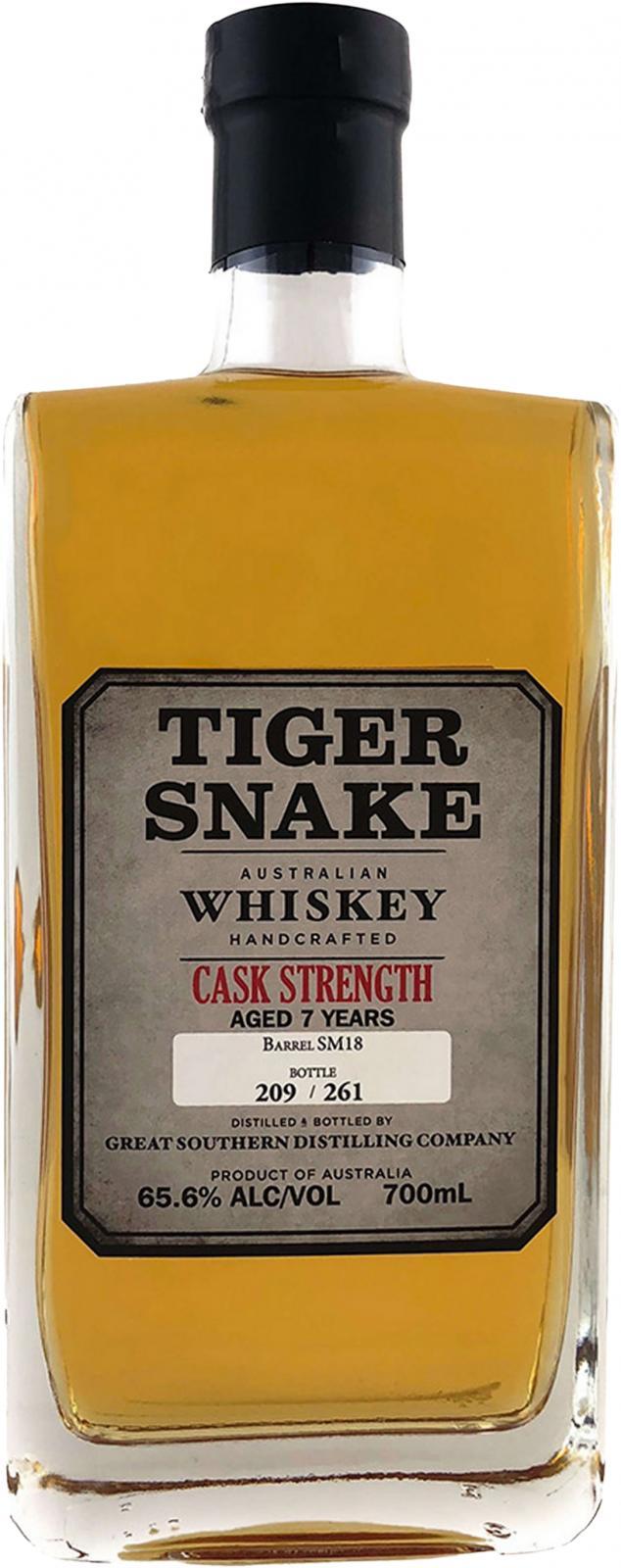 Tiger Snake 07-year-old  Cask Strength