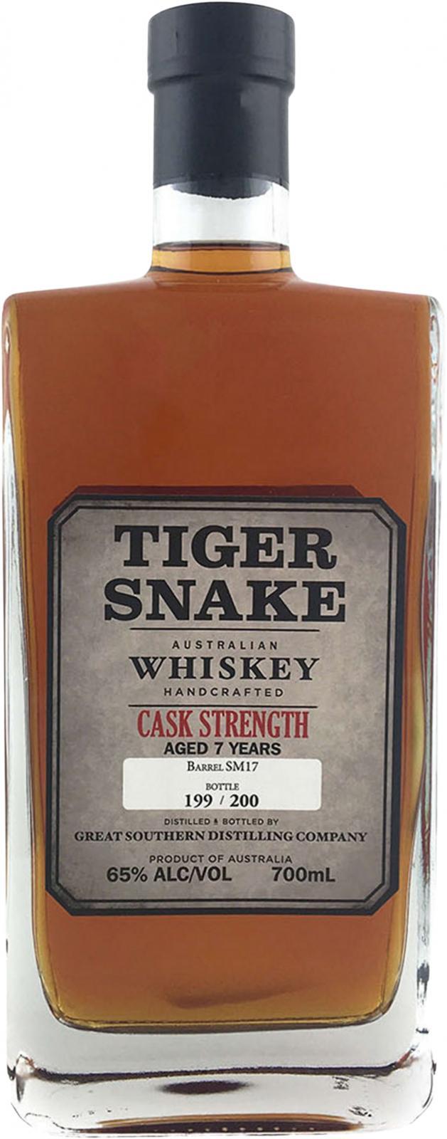 Tiger Snake 07-year-old  Cask Strength