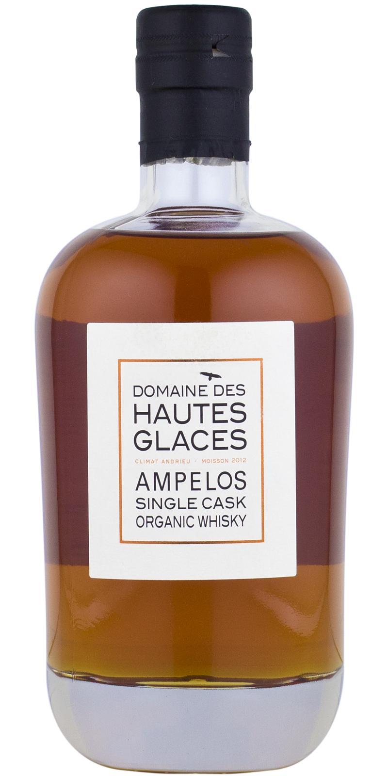 Domaine des Hautes Glaces 2013 - Ampelos Single Cask  Organic Whisky