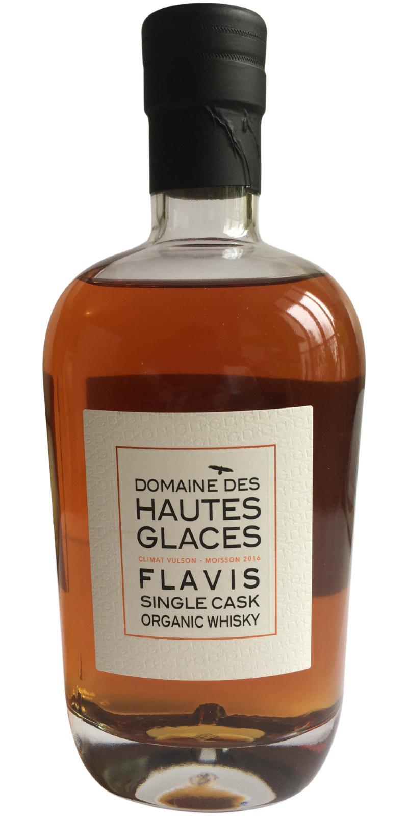 Domaine des Hautes Glaces 2016  Flavis - Single Cask Organic Whisky
