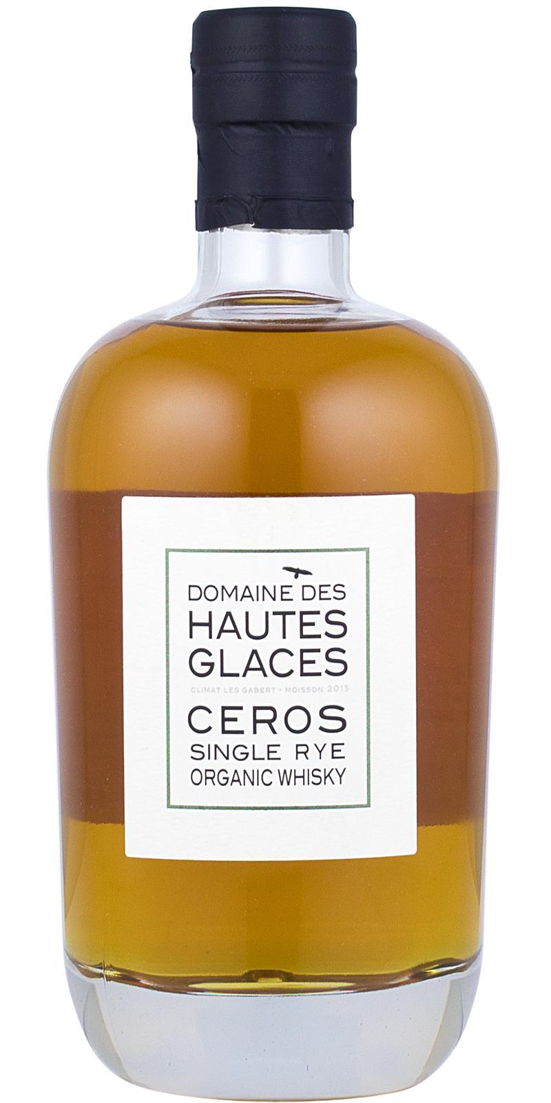 Domaine des Hautes Glaces 2016 - Ceros  Organic Whisky