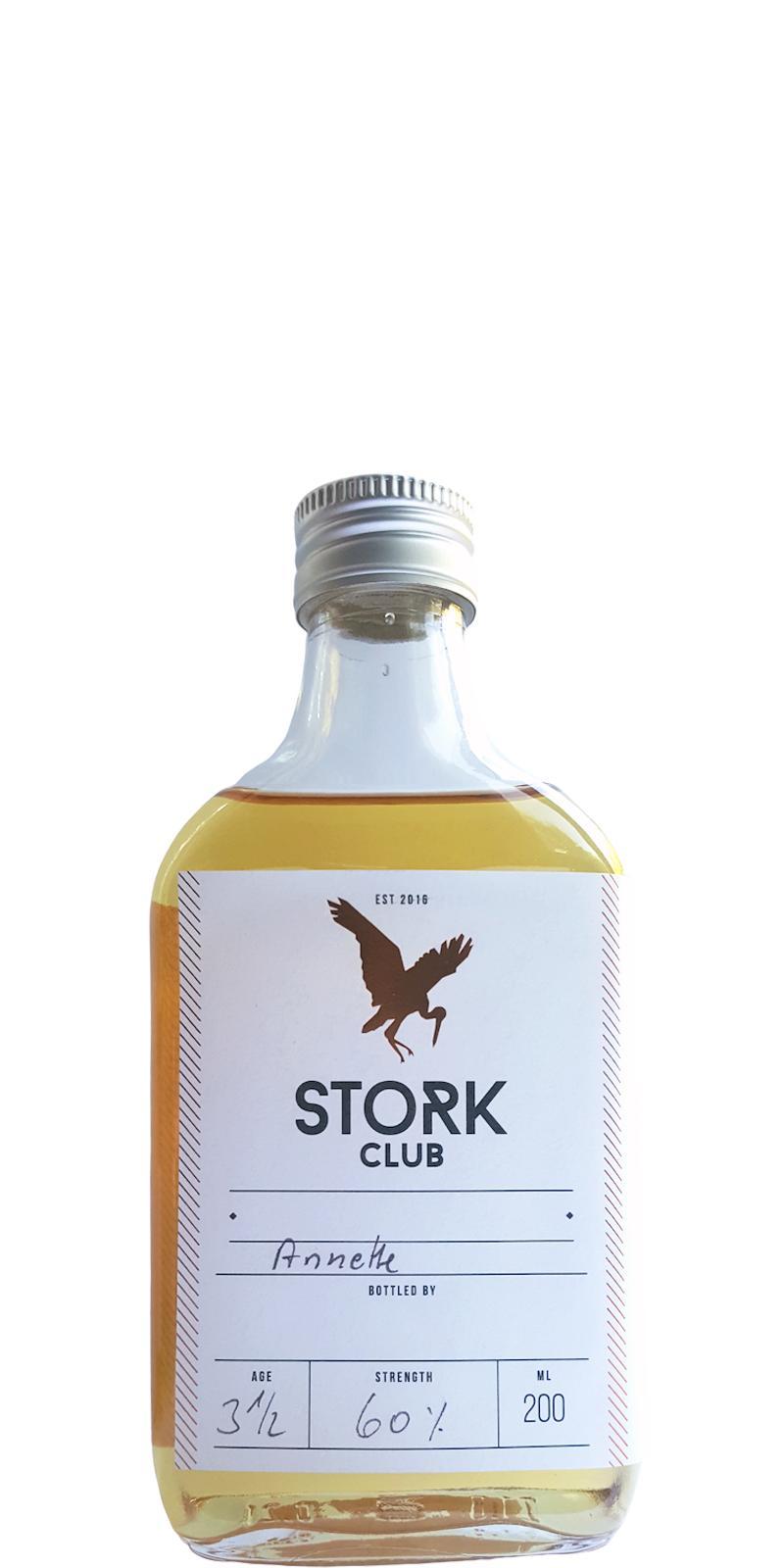 Stork Club 2016 - 100% Roggen Distillery Only Handbottled